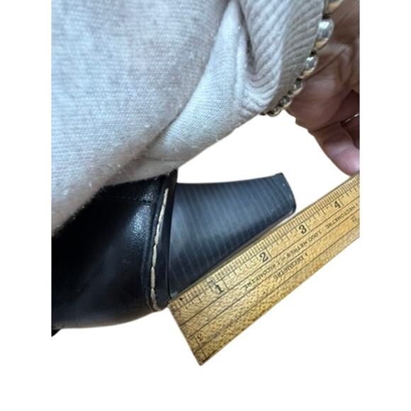 "EURO SOFFT" Black Ankle Booties Pirate SZ 7M Women 3" Heel Side Zipper Leather - Picture 13 of 13